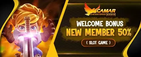 Welcome Bonus Member Baru 50% Pertama promotion banner